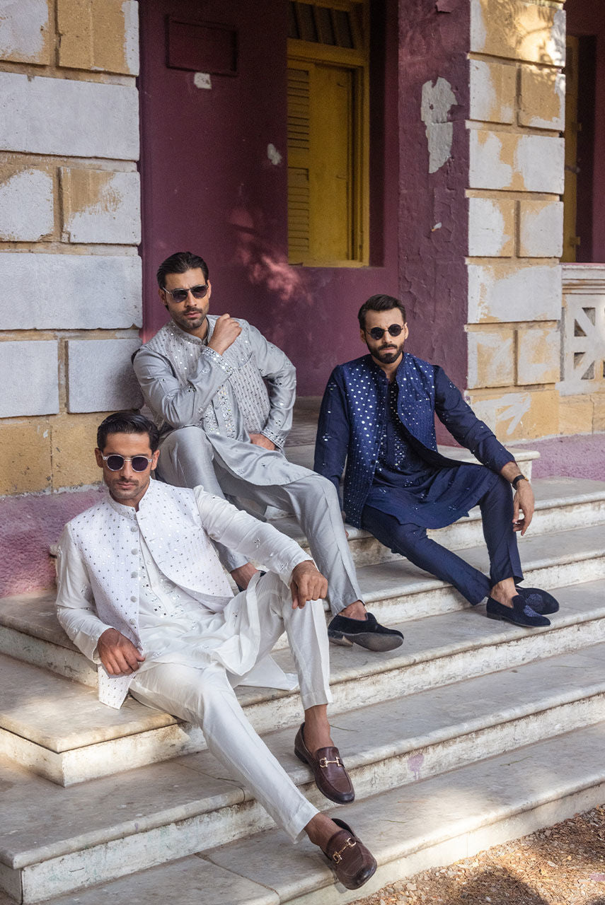 Pakistani Manswear | Deepak Perwani | Jkt1445 by Sana Yasir - Designer Dress - Type: MensWear - Available at Sana Yasir - 100% Original