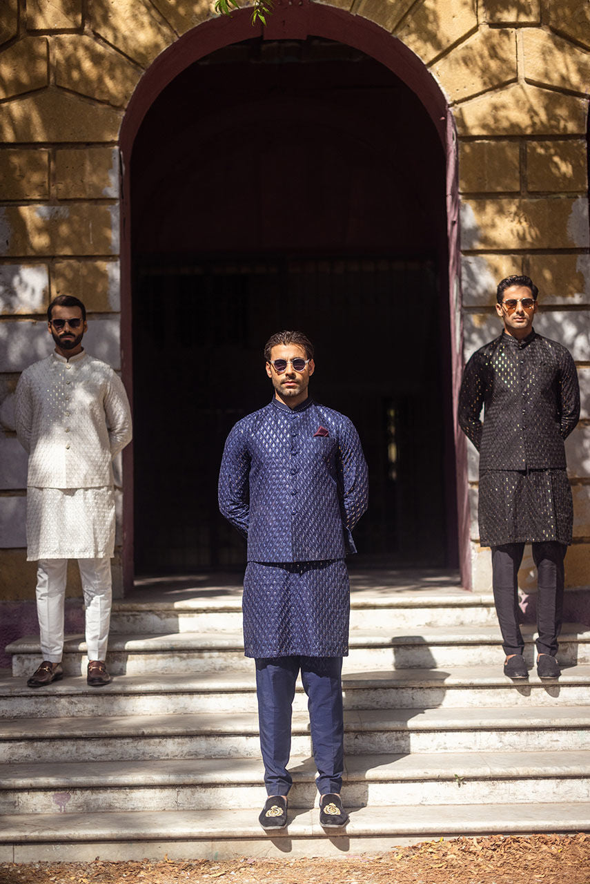 Pakistani Manswear | Deepak Perwani | Jkt1445 by Sana Yasir - Designer Dress - Type: MensWear - Available at Sana Yasir - 100% Original