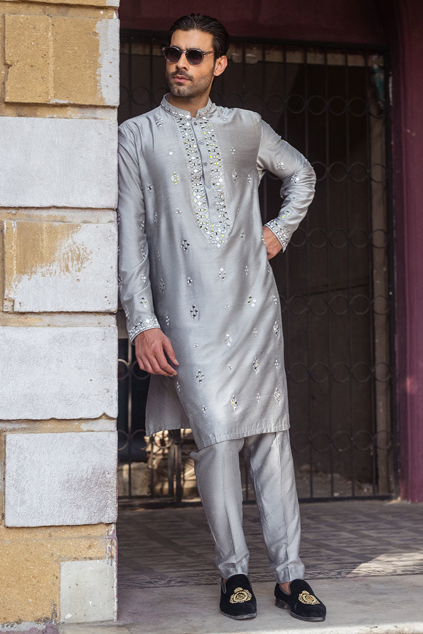 Pakistani Manswear | Deepak Perwani | Jkt1446 by Sana Yasir - Designer Dress - Type: MensWear - Available at Sana Yasir - 100% Original