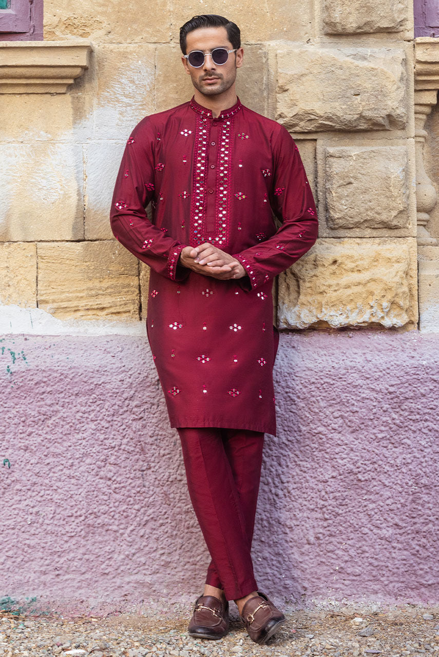Pakistani Manswear | Deepak Perwani | Jkt1448 by Sana Yasir - Designer Dress - Type: MensWear - Available at Sana Yasir - 100% Original