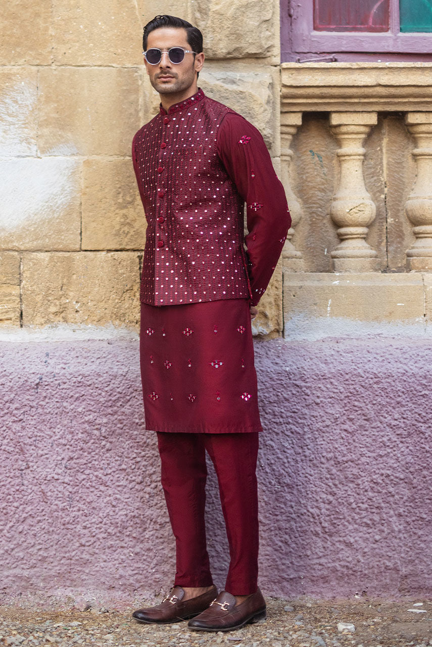 Pakistani Manswear | Deepak Perwani | Jkt1448 by Sana Yasir - Designer Dress - Type: MensWear - Available at Sana Yasir - 100% Original
