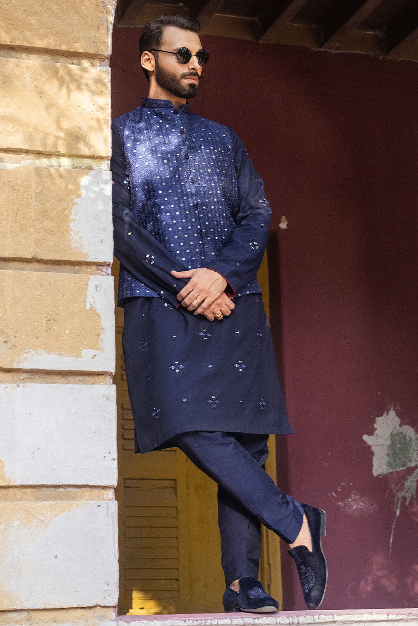 Pakistani Manswear | Deepak Perwani | Jkt1449 by Sana Yasir - Designer Dress - Type: MensWear - Available at Sana Yasir - 100% Original