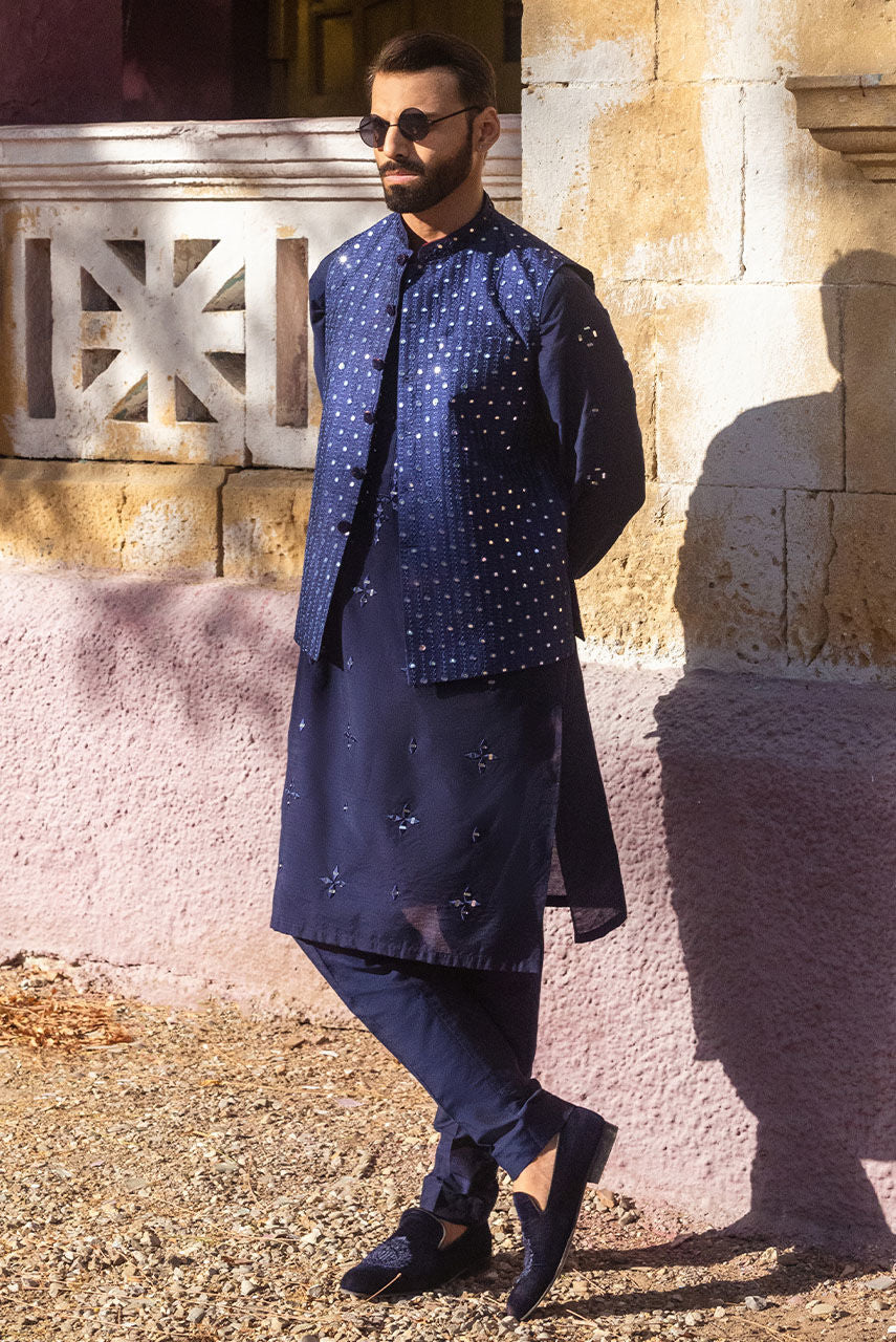 Pakistani Manswear | Deepak Perwani | Jkt1449 by Sana Yasir - Designer Dress - Type: MensWear - Available at Sana Yasir - 100% Original