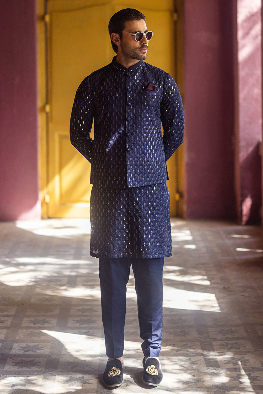 Pakistani Menswear | Deepak Perwani | Jkt1435 by Sana Yasir - Designer Dress - Type: MensWear - Available at Sana Yasir - 100% Original
