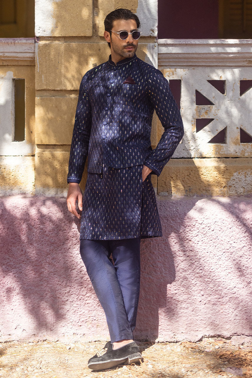 Pakistani Menswear | Deepak Perwani | Jkt1435 by Sana Yasir - Designer Dress - Type: MensWear - Available at Sana Yasir - 100% Original
