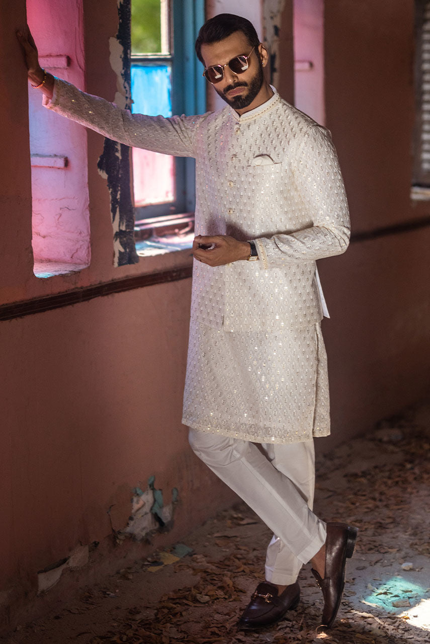 Pakistani Menswear | Deepak Perwani | Jkt1436 by Sana Yasir - Designer Dress - Type: MensWear - Available at Sana Yasir - 100% Original