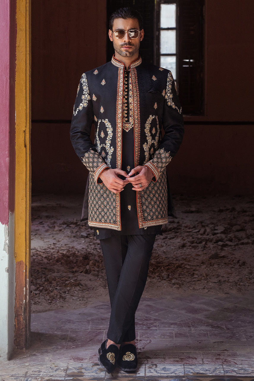 Pakistani Menswear | Deepak Perwani | Jkt1441 by Sana Yasir - Designer Dress - Type: MensWear - Available at Sana Yasir - 100% Original