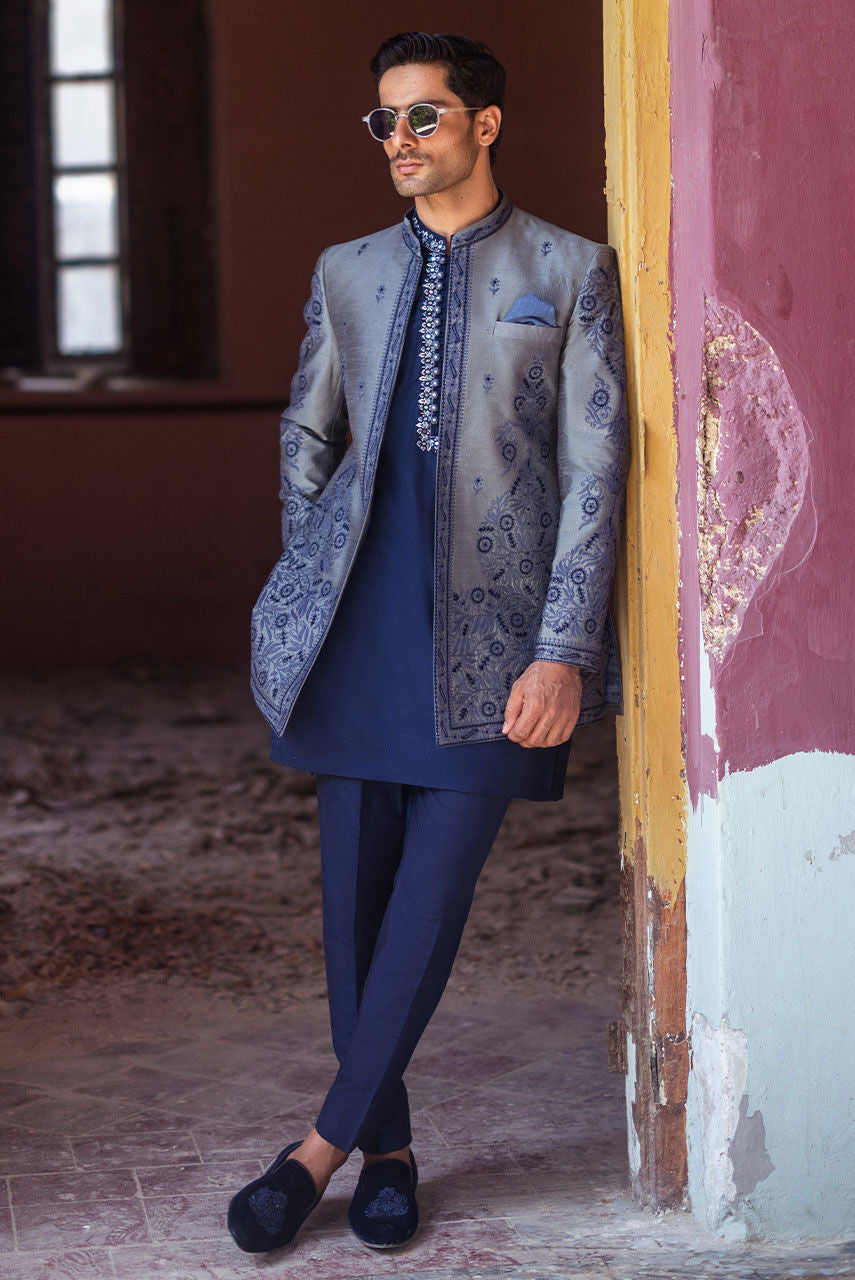 Pakistani Menswear | Deepak Perwani | Jkt1442 by Sana Yasir - Designer Dress - Type: MensWear - Available at Sana Yasir - 100% Original