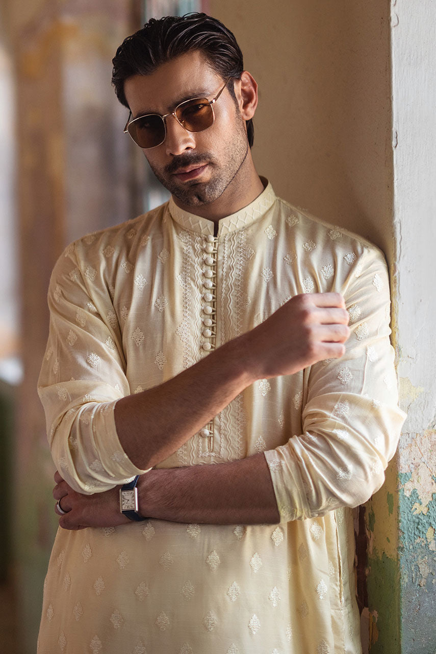 Pakistani Menswear | Deepak Perwani | Mof1888 by Sana Yasir - Designer Dress - Type: MensWear - Available at Sana Yasir - 100% Original