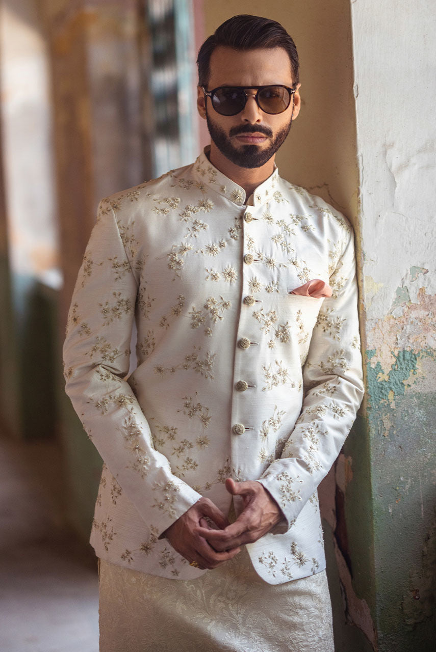Pakistani Menswear | Deepak Perwani | Mst594 by Sana Yasir - Designer Dress - Type: MensWear - Available at Sana Yasir - 100% Original
