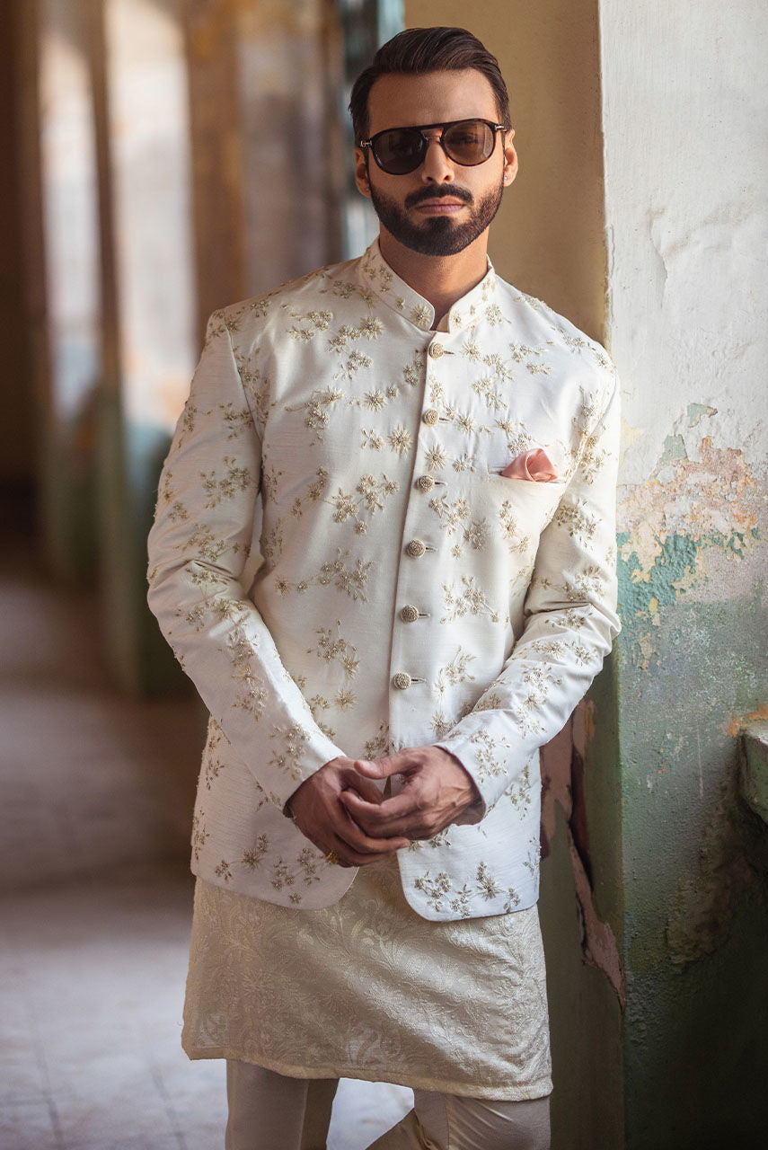 Pakistani Menswear | Deepak Perwani | Mst594 by Sana Yasir - Designer Dress - Type: MensWear - Available at Sana Yasir - 100% Original