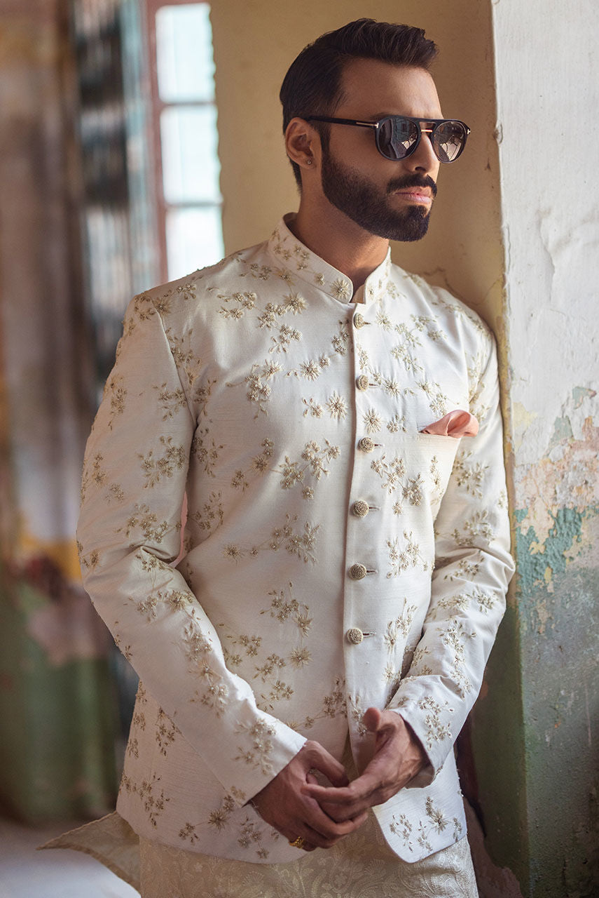 Pakistani Menswear | Deepak Perwani | Mst594 by Sana Yasir - Designer Dress - Type: MensWear - Available at Sana Yasir - 100% Original