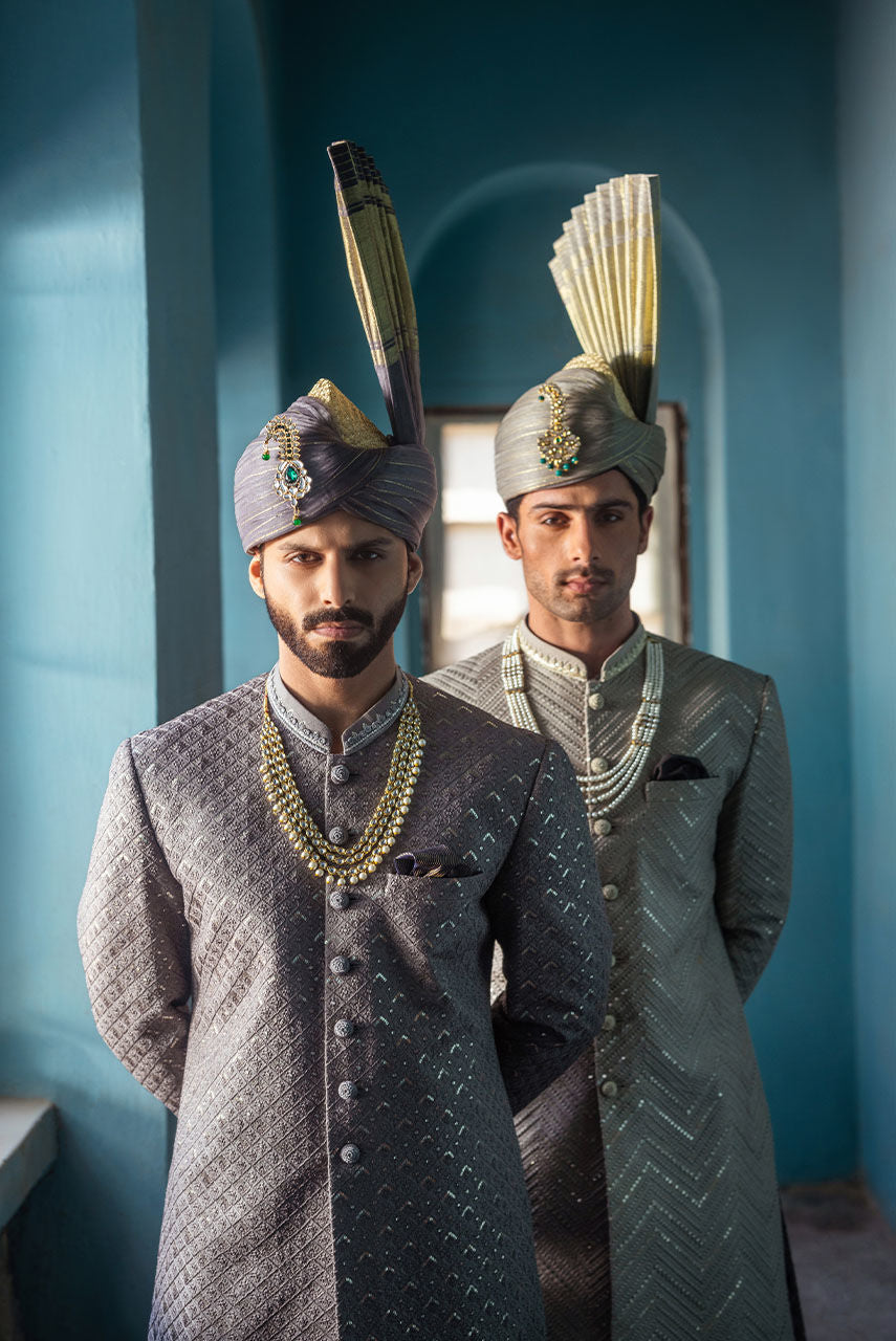 Pakistani Menswear | Deepak Perwani | Shr3439 by Sana Yasir - Designer Dress - Type: MensWear - Available at Sana Yasir - 100% Original