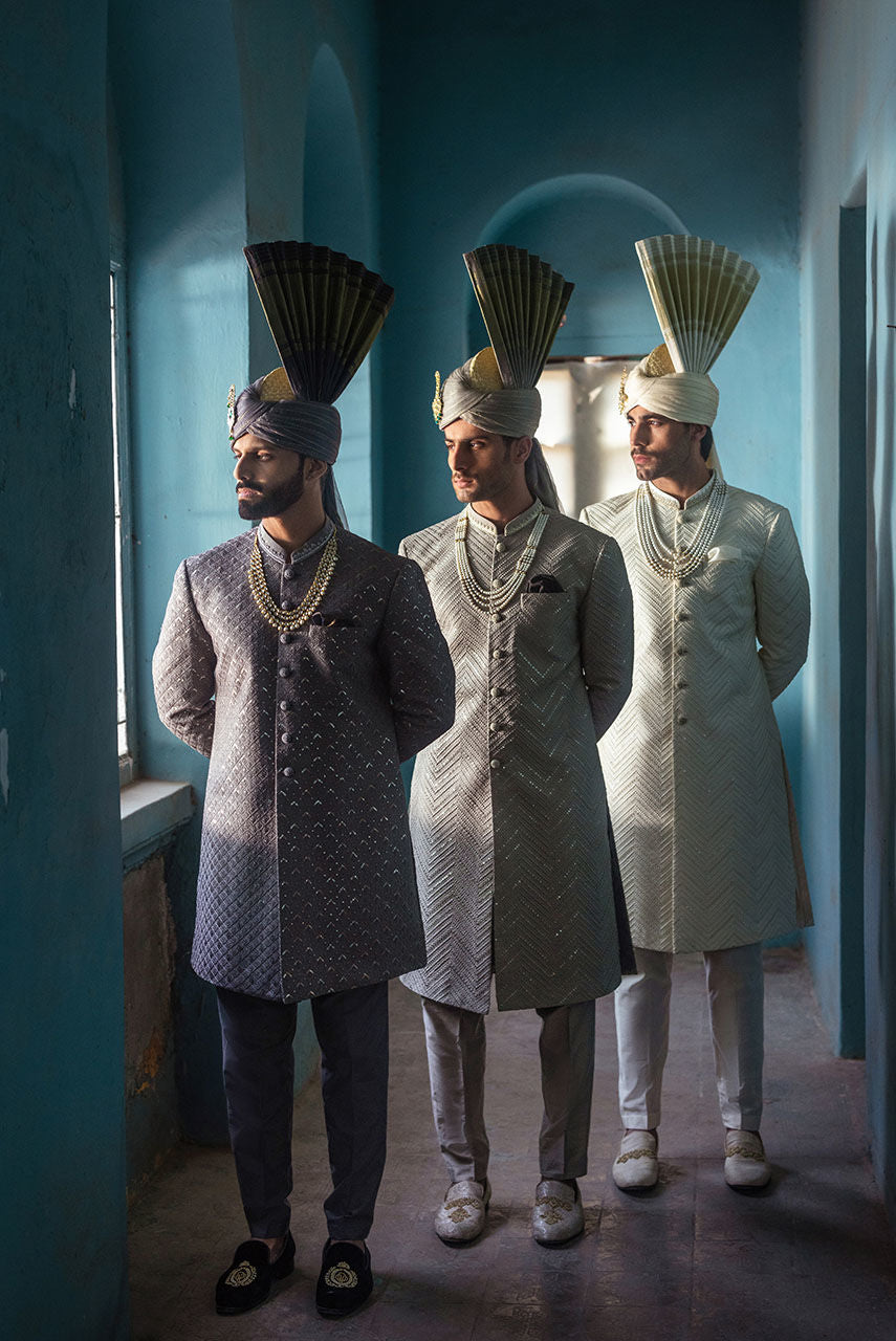 Pakistani Menswear | Deepak Perwani | Shr3443 by Sana Yasir - Designer Dress - Type: MensWear - Available at Sana Yasir - 100% Original
