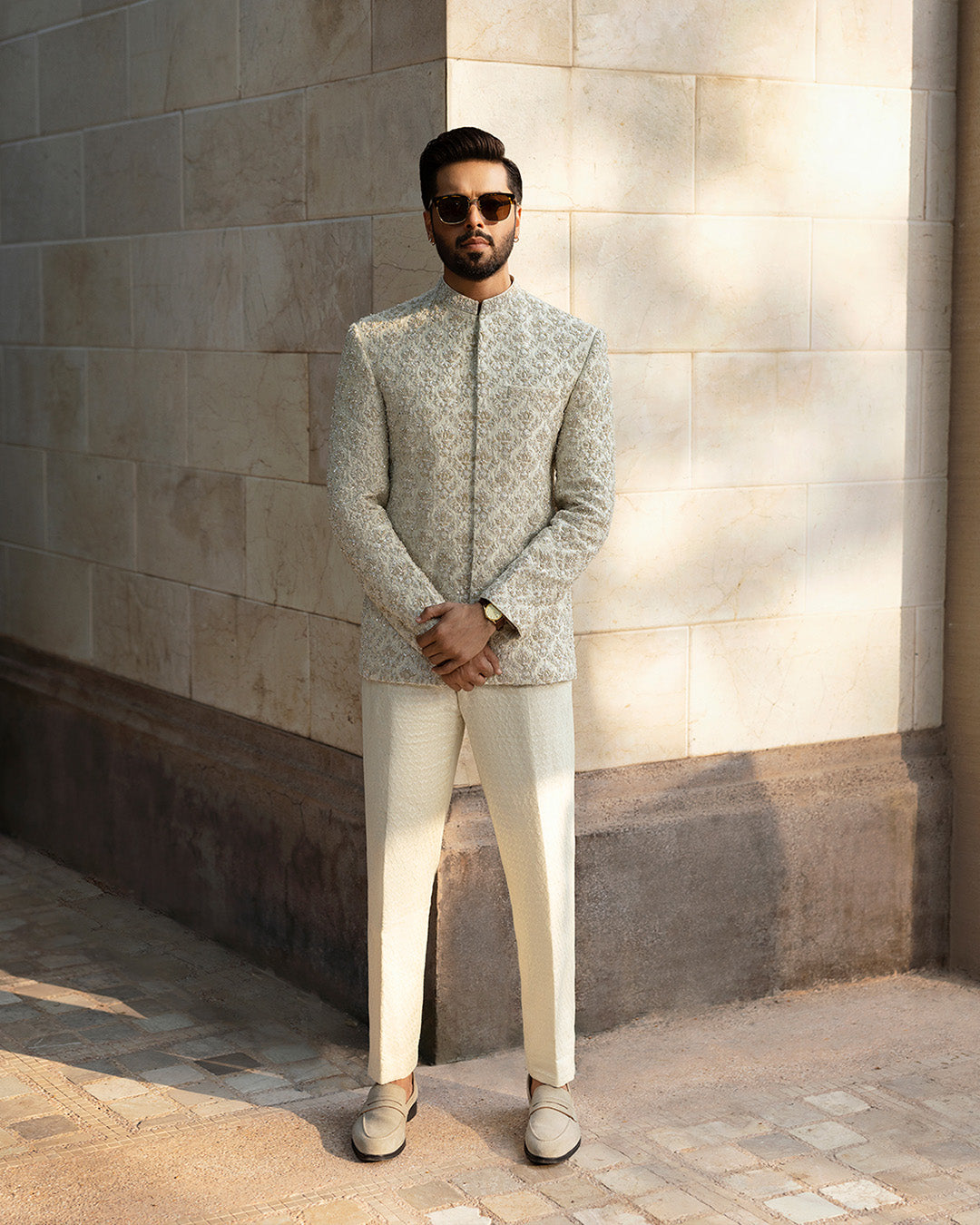 Pakistani Menswear | Faiza Saqlain | Burq by Faiza Saqlain - Designer Dress - Type: MensWear - Available at Sana Yasir - 100% Original
