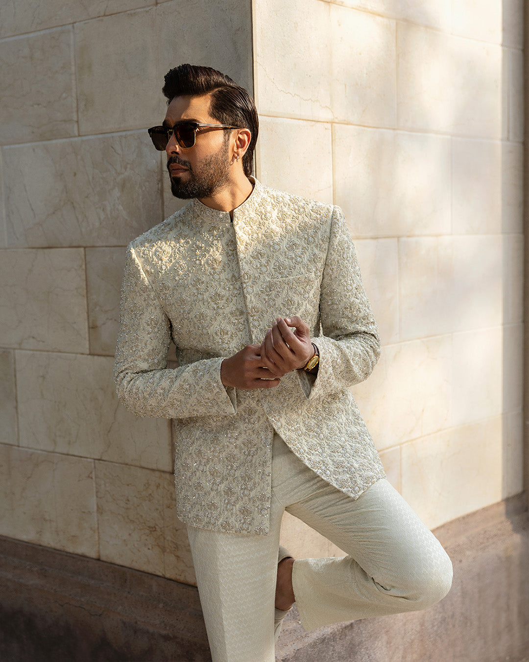 Pakistani Menswear | Faiza Saqlain | Burq by Faiza Saqlain - Designer Dress - Type: MensWear - Available at Sana Yasir - 100% Original