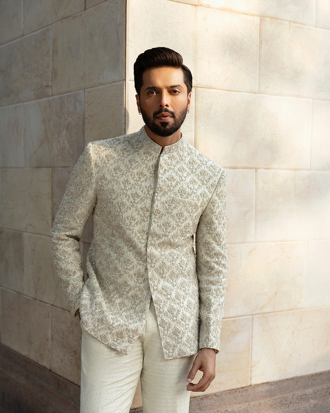 Pakistani Menswear | Faiza Saqlain | Burq by Faiza Saqlain - Designer Dress - Type: MensWear - Available at Sana Yasir - 100% Original