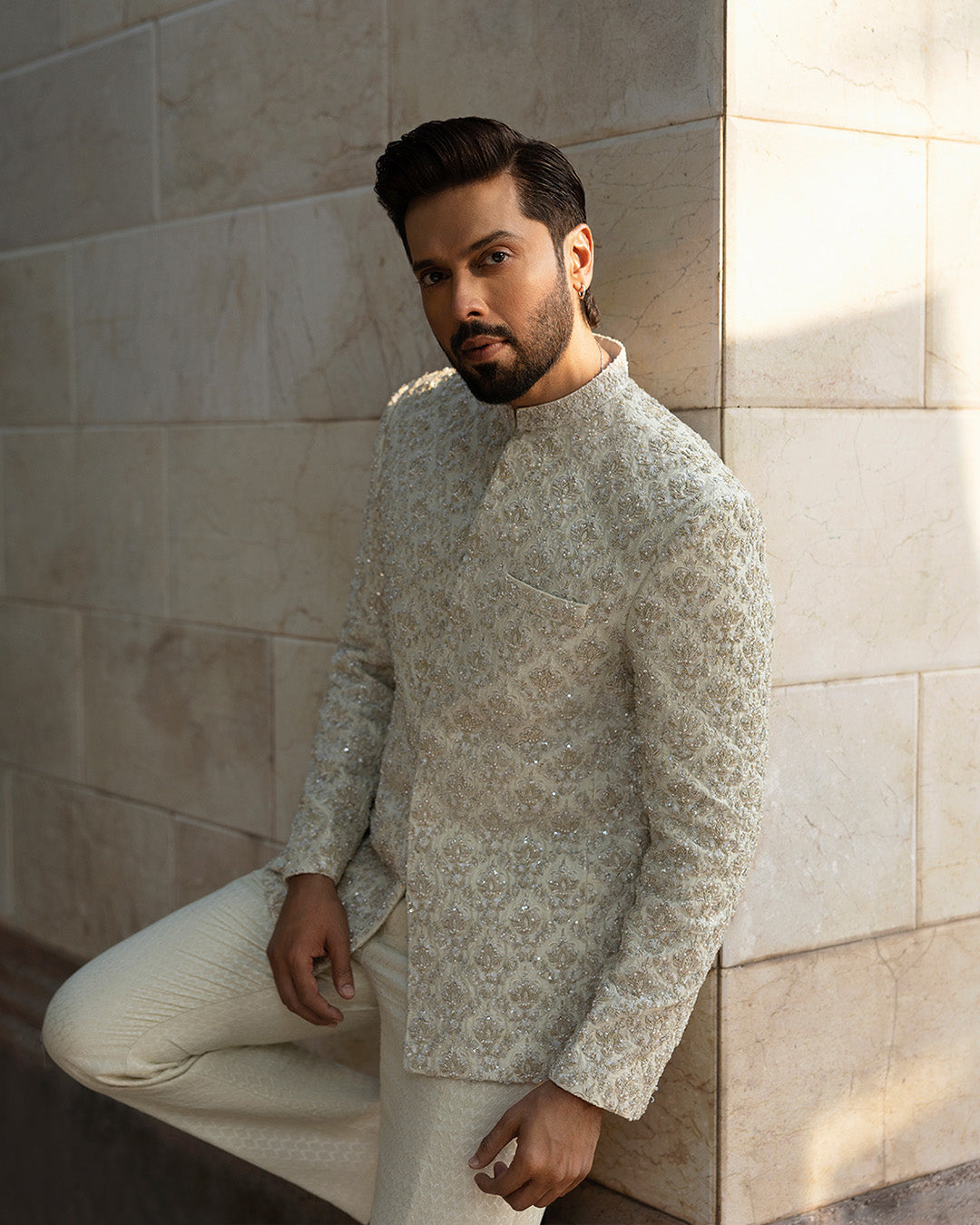 Pakistani Menswear | Faiza Saqlain | Burq by Faiza Saqlain - Designer Dress - Type: MensWear - Available at Sana Yasir - 100% Original