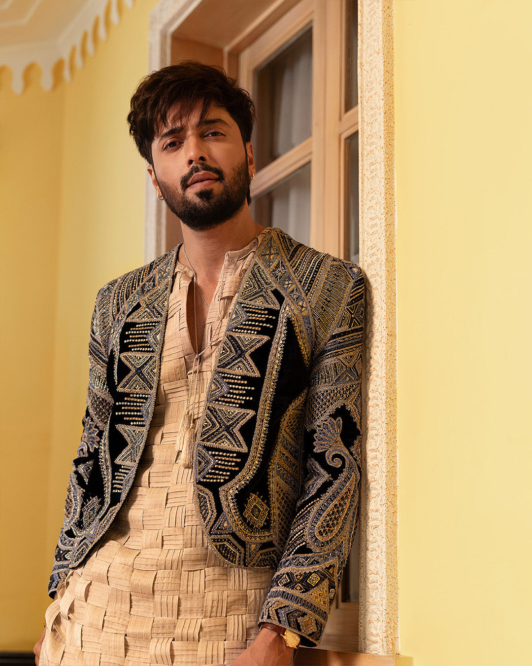 Pakistani Menswear | Faiza Saqlain | Rasik by Faiza Saqlain - Designer Dress - Type: MensWear - Available at Sana Yasir - 100% Original