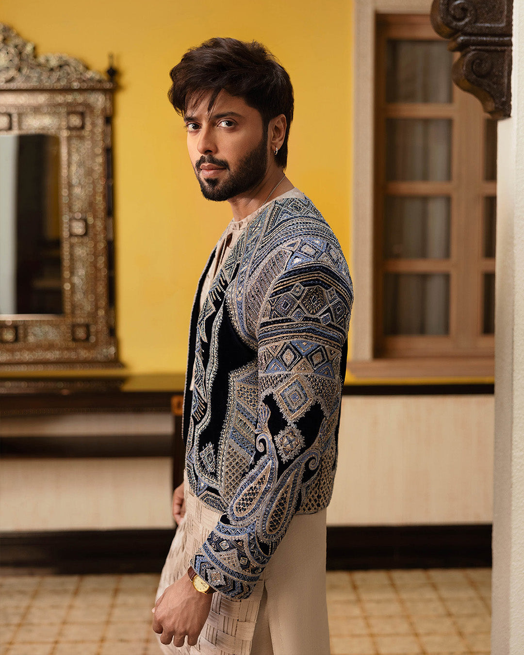 Pakistani Menswear | Faiza Saqlain | Rasik by Faiza Saqlain - Designer Dress - Type: MensWear - Available at Sana Yasir - 100% Original