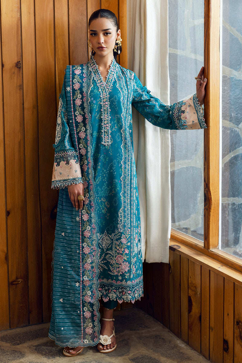 Qalamkar | Qlinekari Lawn | DC-10 Fina by Qalamkar - Designer Dress - Type: Ladies Clothes - Available at Sana Yasir - 100% Original