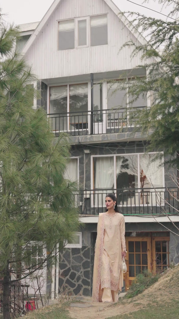 Qalamkar | Qlinekari Lawn | DC-12 Disa by Qalamkar - Designer Dress - Type: Ladies Clothes - Available at Sana Yasir - 100% Original