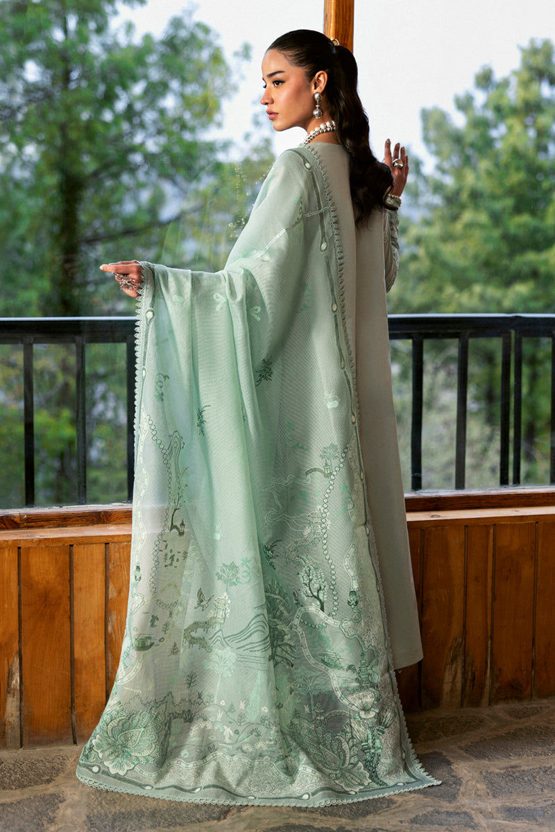 Qalamkar | Qlinekari Lawn | DC-15 Elira by Qalamkar - Designer Dress - Type: Ladies Clothes - Available at Sana Yasir - 100% Original