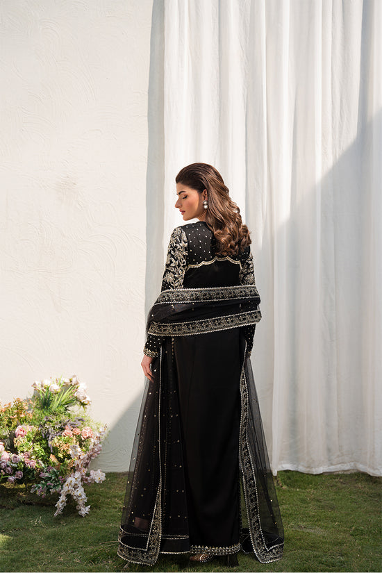 Raja Salahuddin | Love in Bloom | Black Lady by Raja Salahuddin - Designer Dress - Type: Formal - Available at Sana Yasir - 100% Original