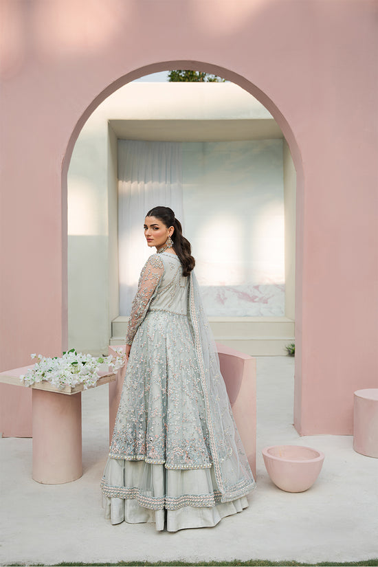 Raja Salahuddin | Love in Bloom | Blue Bell by Raja Salahuddin - Designer Dress - Type: Formal - Available at Sana Yasir - 100% Original