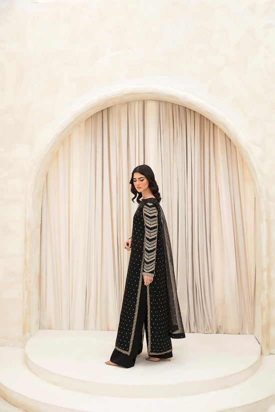Raja Salahuddin | The Wishlist | NIGHT OWL by Raja Salahuddin - Designer Dress - Type: Formal - Available at Sana Yasir - 100% Original