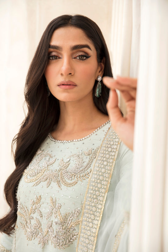 Raja Salahuddin | The Wishlist | PEPPERMINT by Raja Salahuddin - Designer Dress - Type: Formal - Available at Sana Yasir - 100% Original