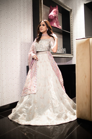 Raja Salahuddin | Wedding Formals | IVORY MUSE by Raja Salahuddin - Designer Dress - Type: Bridal - Available at Sana Yasir - 100% Original