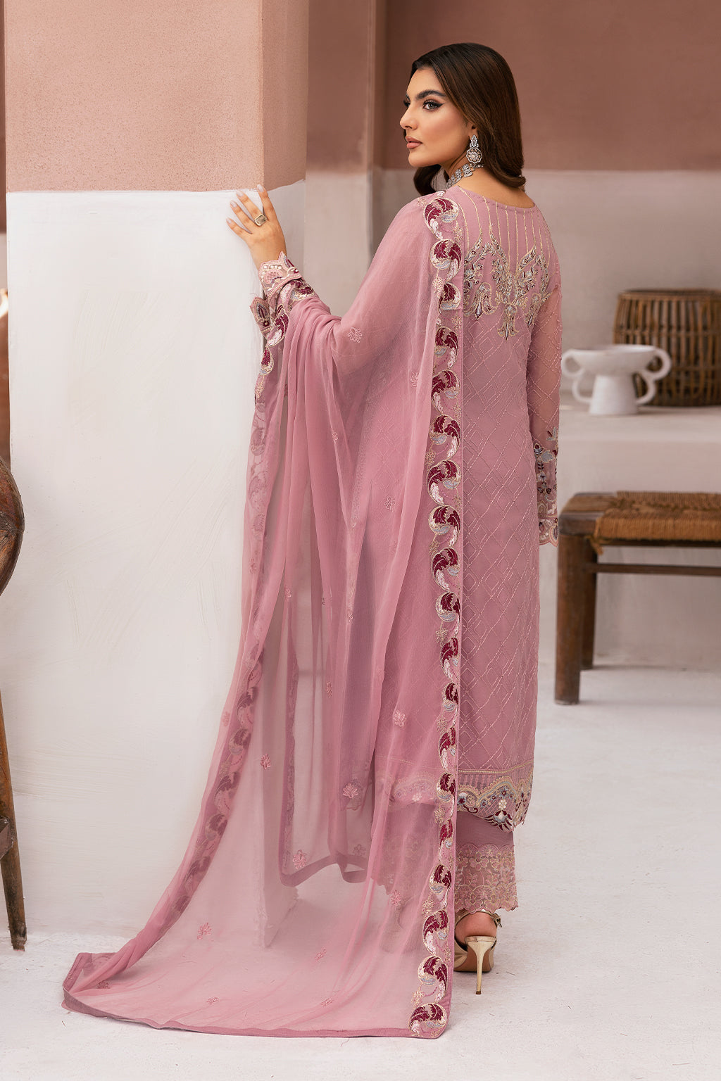 Ramsha | Arzoo Chiffon | U-109 by Ramsha - Designer Dress - Type: Ladies Clothes - Available at Sana Yasir - 100% Original