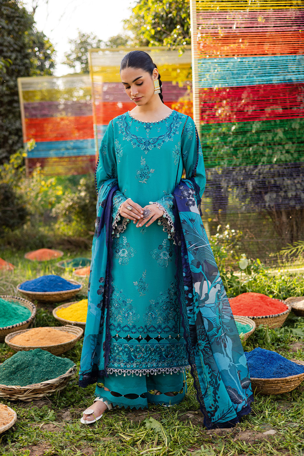 Ramsha | Riwayat Lawn Collection | Y-1201 by Ramsha - Designer Dress - Type: Ladies Clothes - Available at Sana Yasir - 100% Original