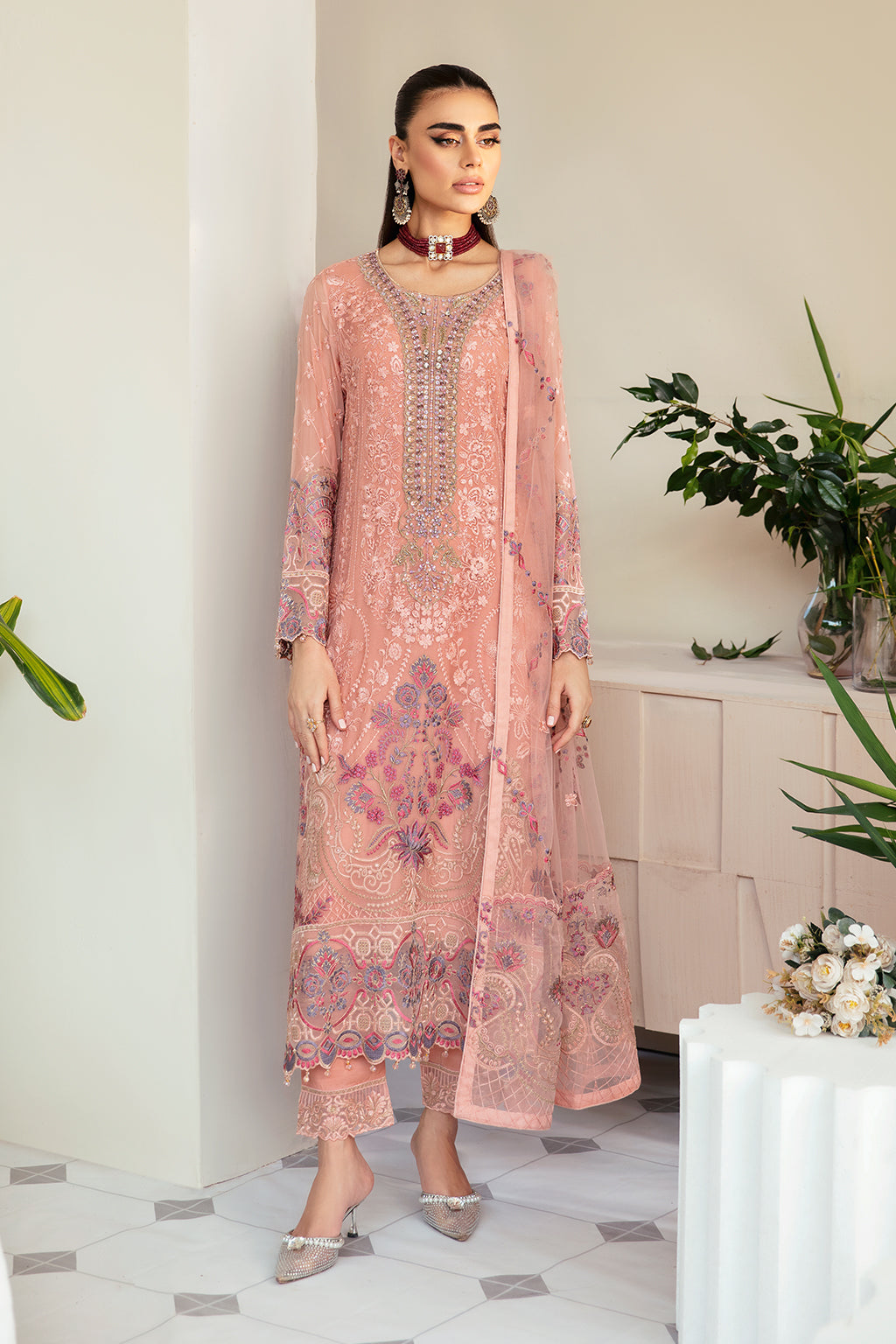 Ramsha | Dastoor Chiffon | P-101 by Ramsha - Designer Dress - Type: Ladies Clothes - Available at Sana Yasir - 100% Original