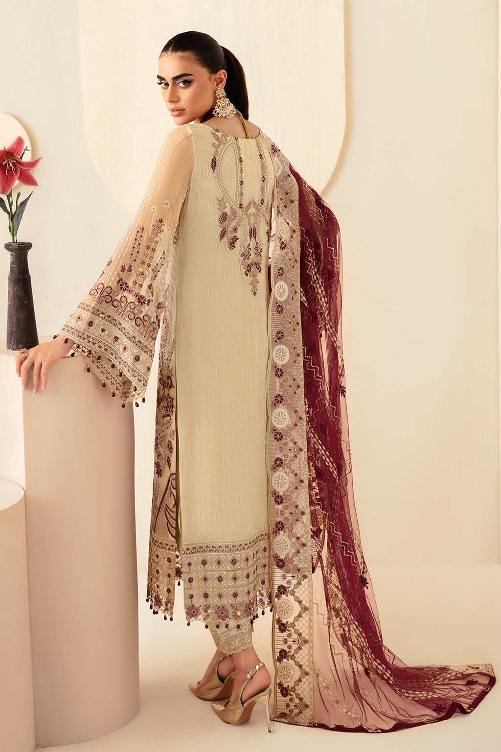 Ramsha | Dastoor Chiffon | P-103 by Ramsha - Designer Dress - Type: Ladies Clothes - Available at Sana Yasir - 100% Original