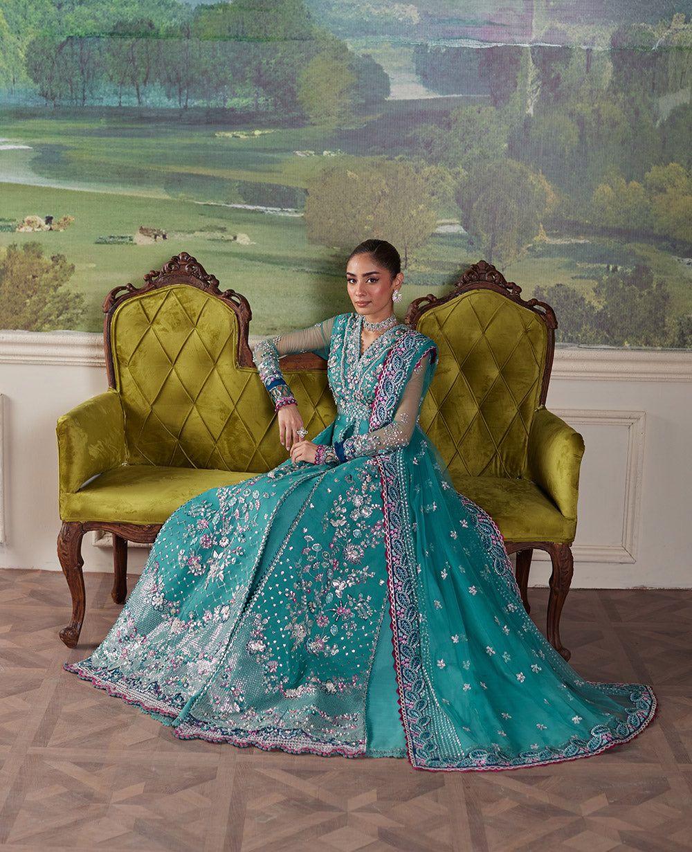 Republic Womenswear | Pieno De Verde Wedding 24 | RWU-24-D6 (Serra ) by Republic Womenswear - Designer Dress - Type: Ladies Clothes - Available at Sana Yasir - 100% Original