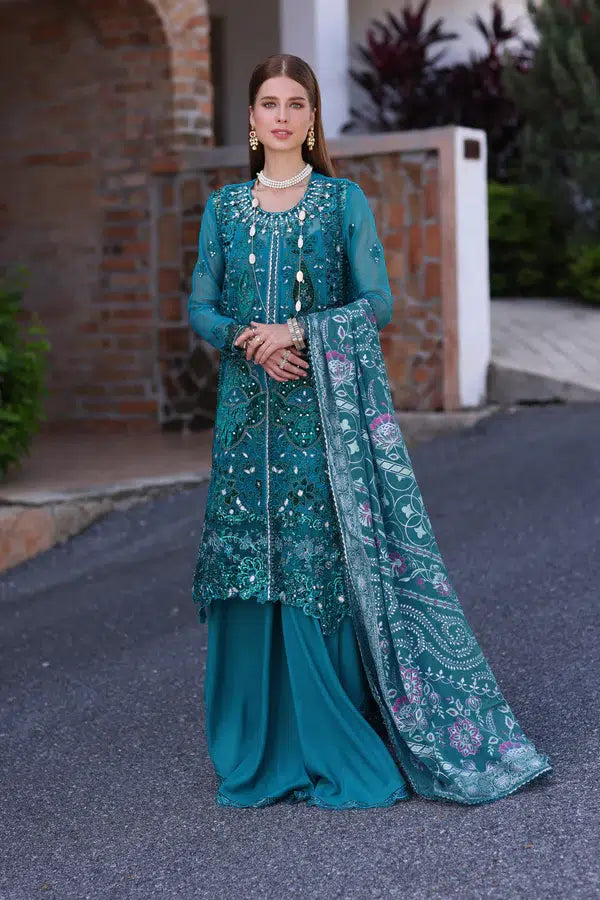 Noor by Saadia Asad | Chiffon Formals 23 | D8-Zarish by Noor by Saadia Asad - Designer Dress - Type: Formal - Available at Sana Yasir - 100% Original