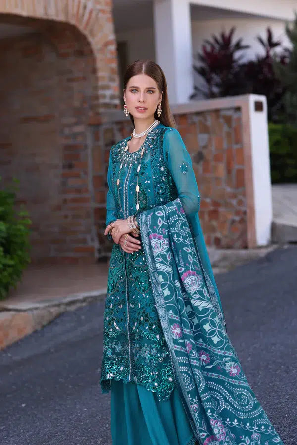 Noor by Saadia Asad | Chiffon Formals 23 | D8-Zarish by Noor by Saadia Asad - Designer Dress - Type: Formal - Available at Sana Yasir - 100% Original