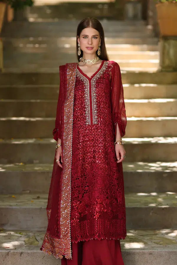 Noor by Saadia Asad | Chiffon Formals 23 | D3-Sirena by Noor by Saadia Asad - Designer Dress - Type: Formal - Available at Sana Yasir - 100% Original