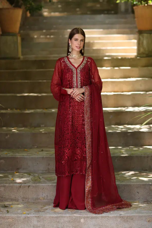 Noor by Saadia Asad | Chiffon Formals 23 | D3-Sirena by Noor by Saadia Asad - Designer Dress - Type: Formal - Available at Sana Yasir - 100% Original