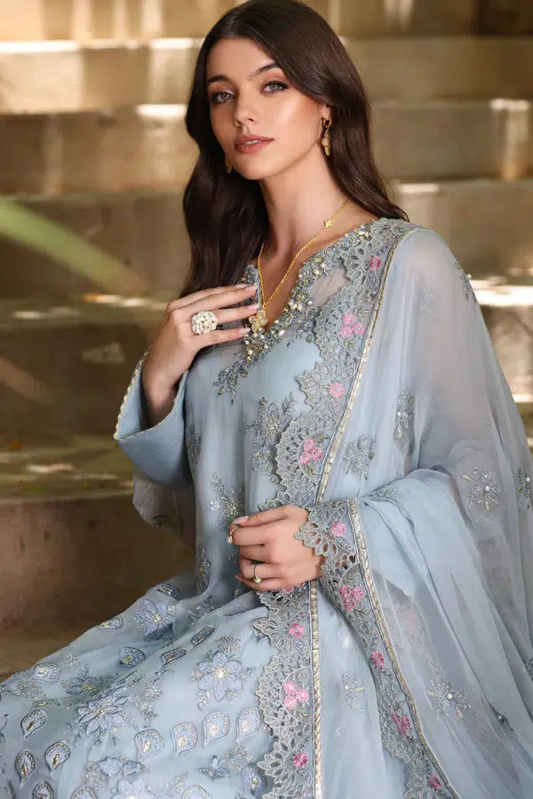 Noor by Saadia Asad | Chiffon Formals 23 | D1-Laira by Noor by Saadia Asad - Designer Dress - Type: Formal - Available at Sana Yasir - 100% Original