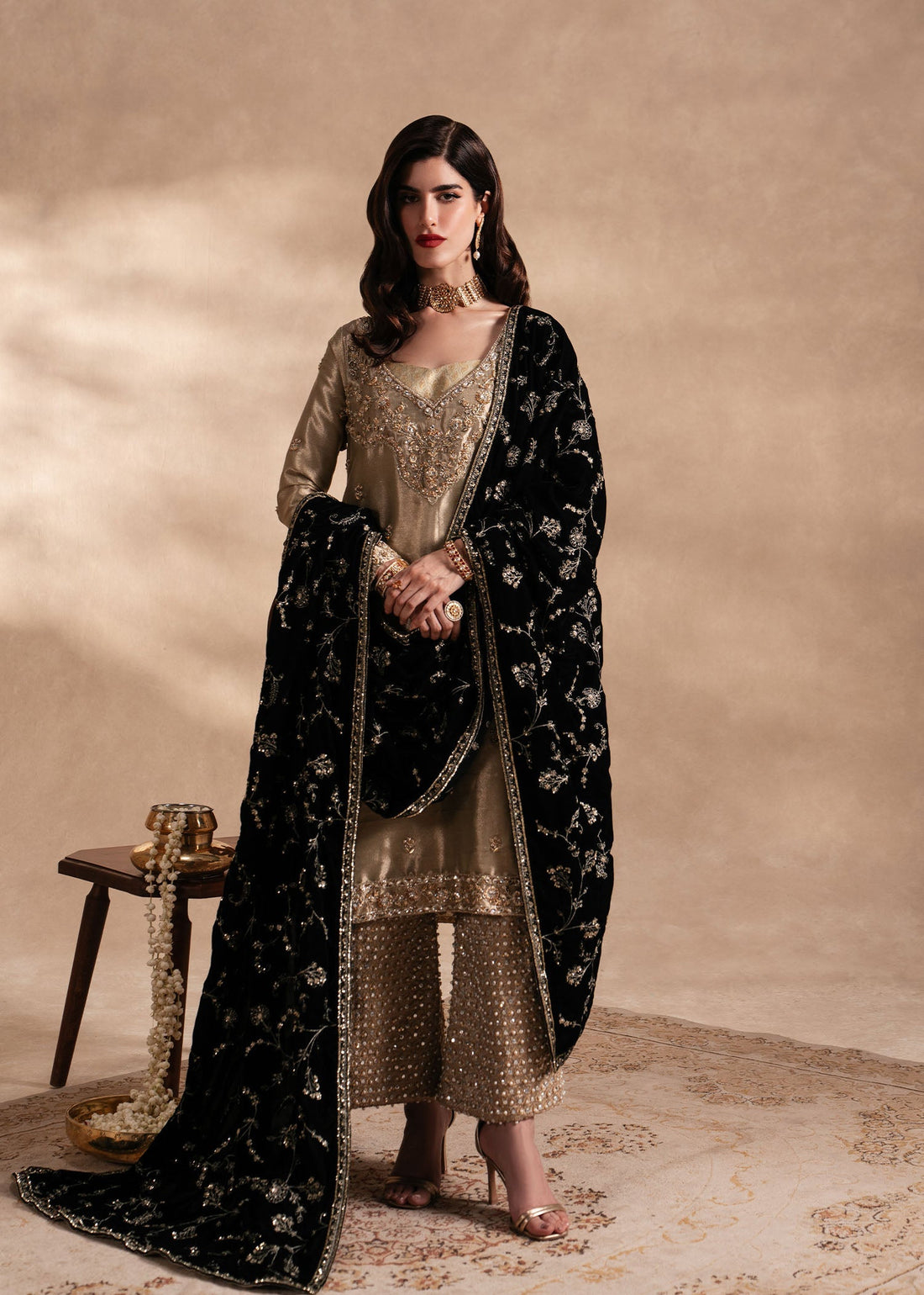 Sadaf Fawad Khan | Nafees Formals 25 | Nuhaz by Sadaf Fawad Khan - Designer Dress - Type: Ladies Clothes - Available at Sana Yasir - 100% Original