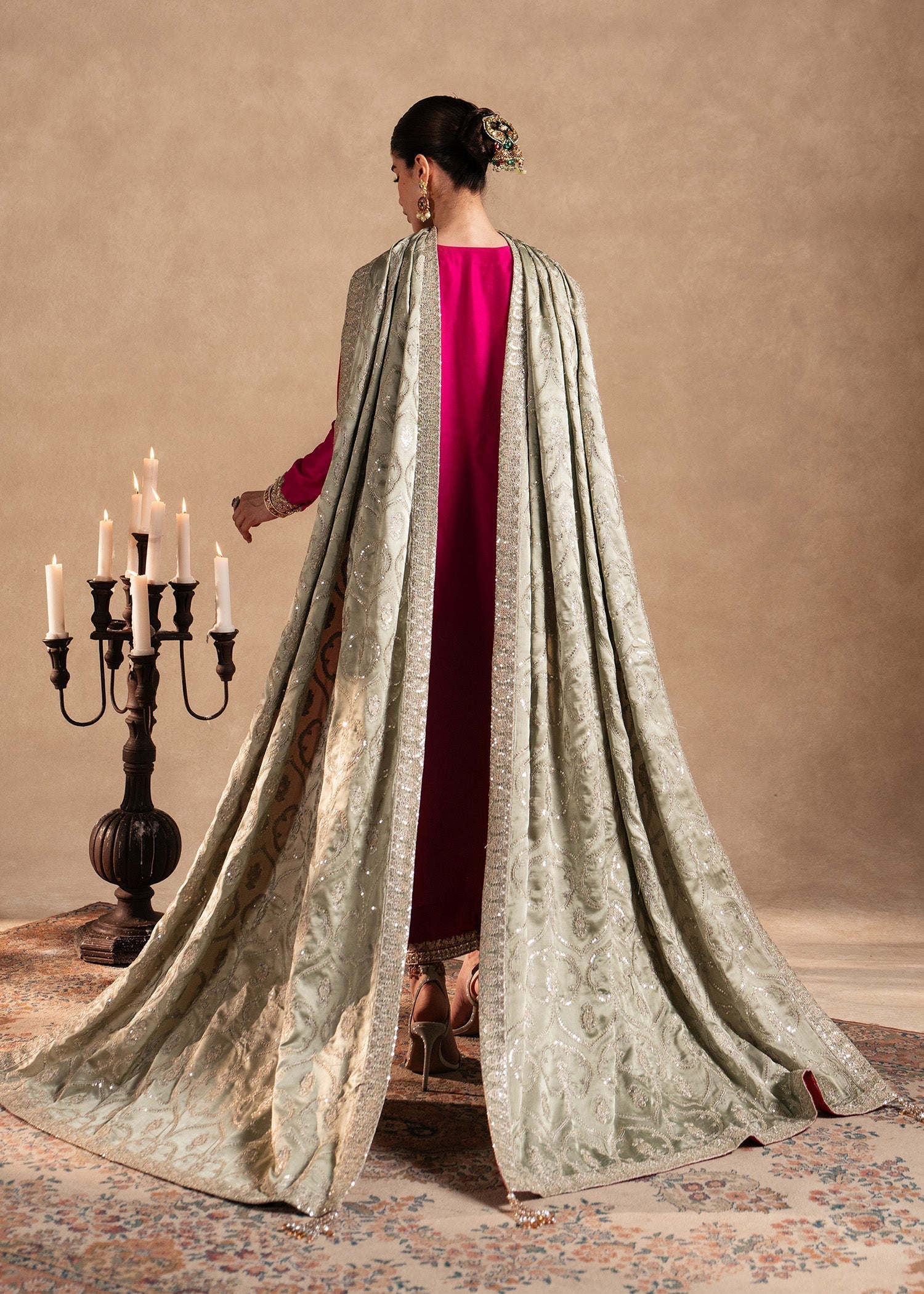 Sadaf Fawad Khan | Nafees Formals 25 | Zafeen by Sadaf Fawad Khan - Designer Dress - Type: Ladies Clothes - Available at Sana Yasir - 100% Original