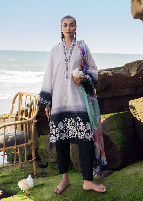Sadaf Fawad Khan | Siraa Lawn 25 | Kantha Rose by Sadaf Fawad Khan - Designer Dress - Type: Ladies Clothes - Available at Sana Yasir - 100% Original