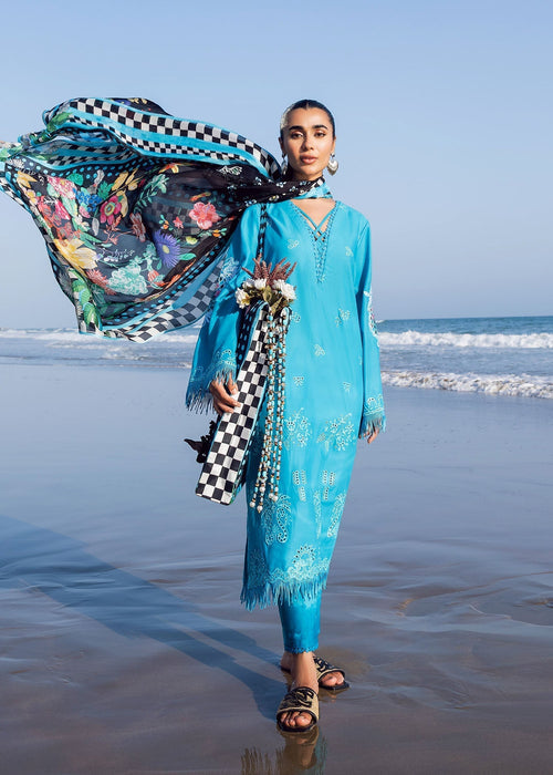 Sadaf Fawad Khan | Siraa Lawn 25 | Mystic Sea by Sadaf Fawad Khan - Designer Dress - Type: Ladies Clothes - Available at Sana Yasir - 100% Original
