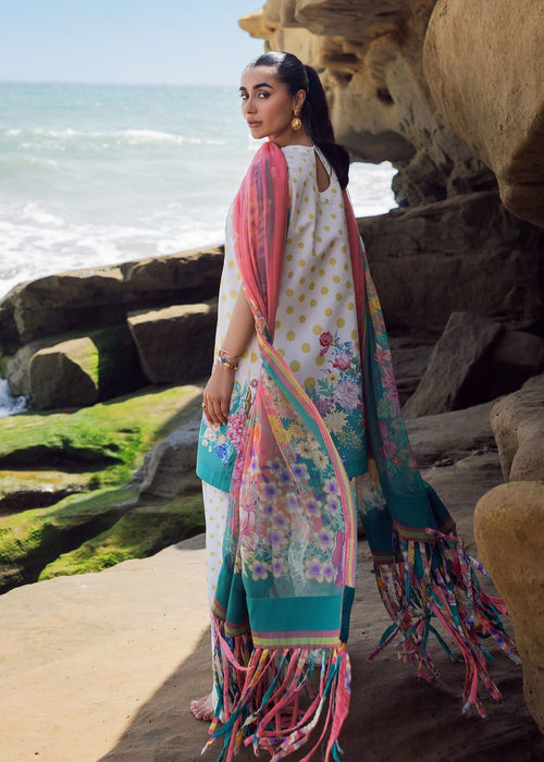 Sadaf Fawad Khan | Siraa Lawn 25 | Retro Polka by Sadaf Fawad Khan - Designer Dress - Type: Ladies Clothes - Available at Sana Yasir - 100% Original