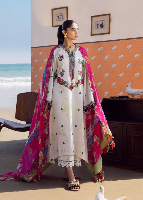 Sadaf Fawad Khan | Siraa Lawn 25 | Rosa by Sadaf Fawad Khan - Designer Dress - Type: Ladies Clothes - Available at Sana Yasir - 100% Original
