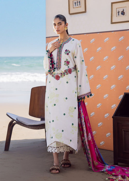 Sadaf Fawad Khan | Siraa Lawn 25 | Rosa by Sadaf Fawad Khan - Designer Dress - Type: Ladies Clothes - Available at Sana Yasir - 100% Original
