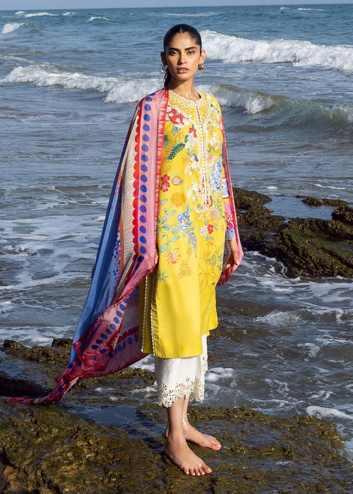 Sadaf Fawad Khan | Siraa Lawn 25 | Sea Flora by Sadaf Fawad Khan - Designer Dress - Type: Ladies Clothes - Available at Sana Yasir - 100% Original